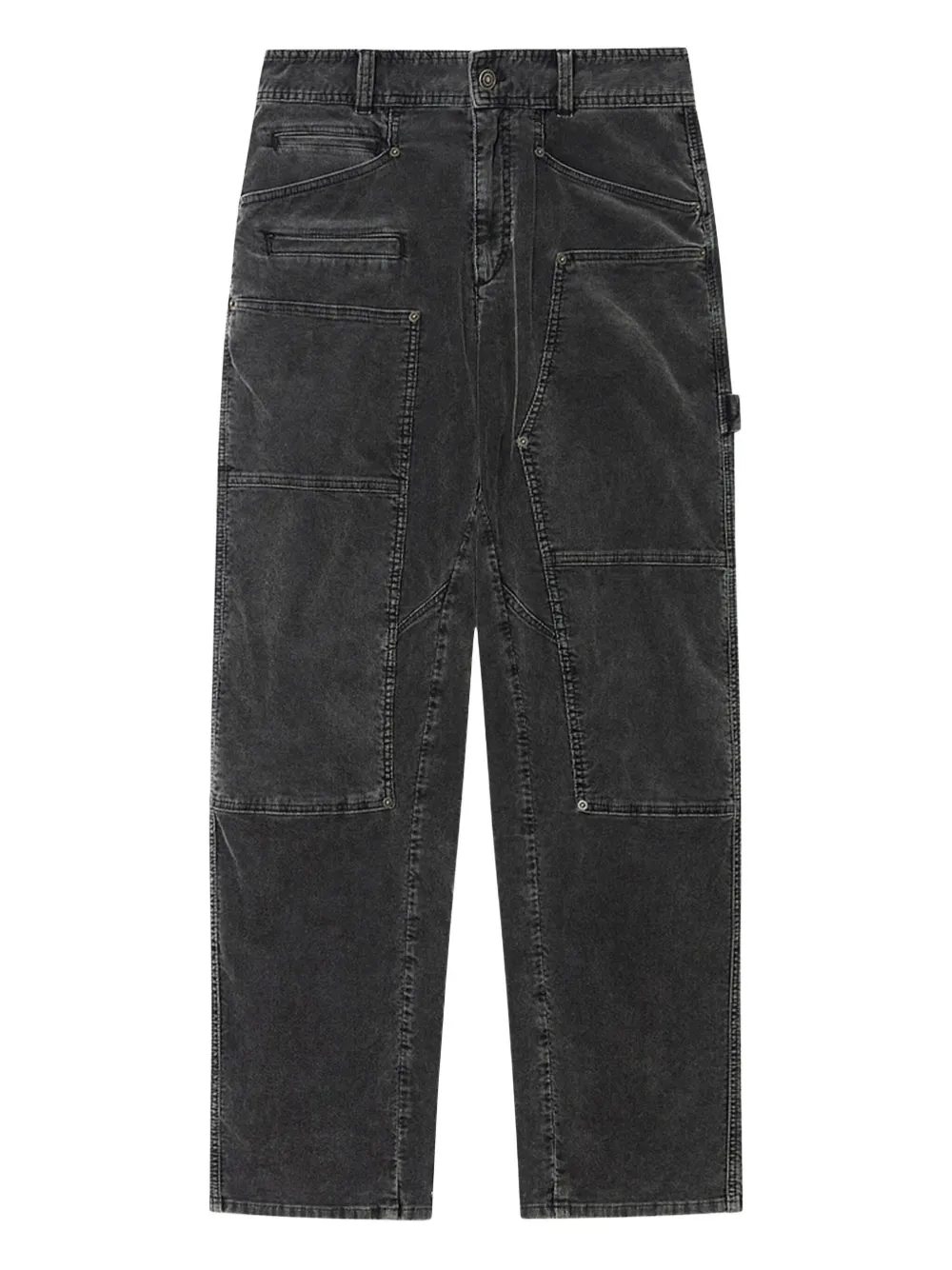 MARANT ÉTOILE Jeans Lois con inserti - Nero