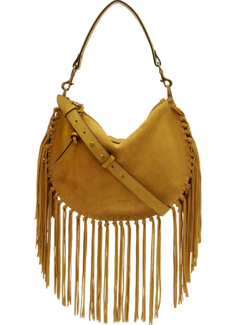 ISABEL MARANT Oskan fringed zip soft shoulder strap