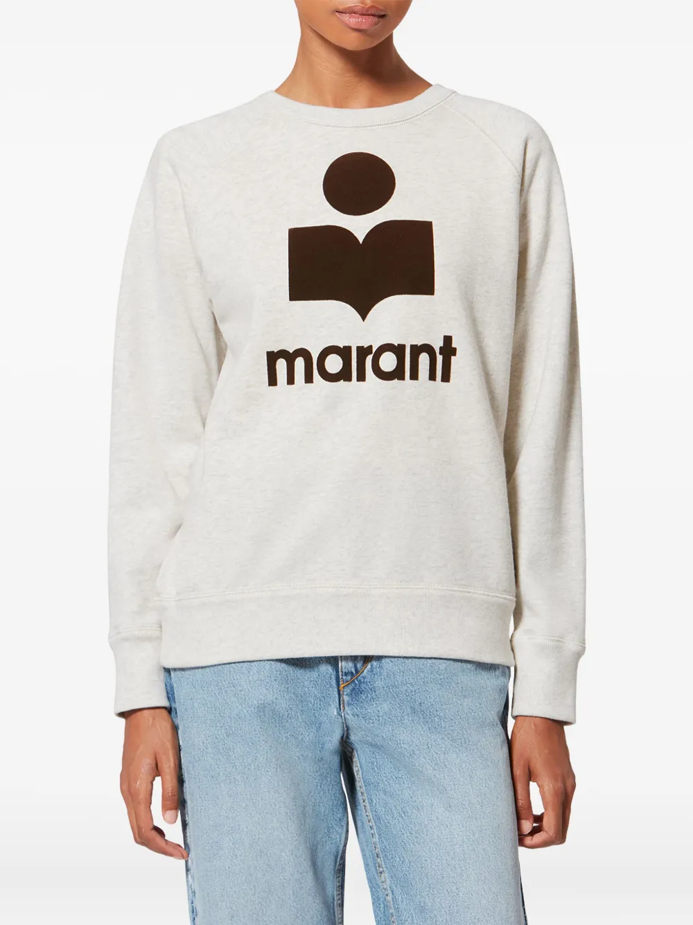 Isabel Marant Étoile Millyny Logo Sweatshirt In White