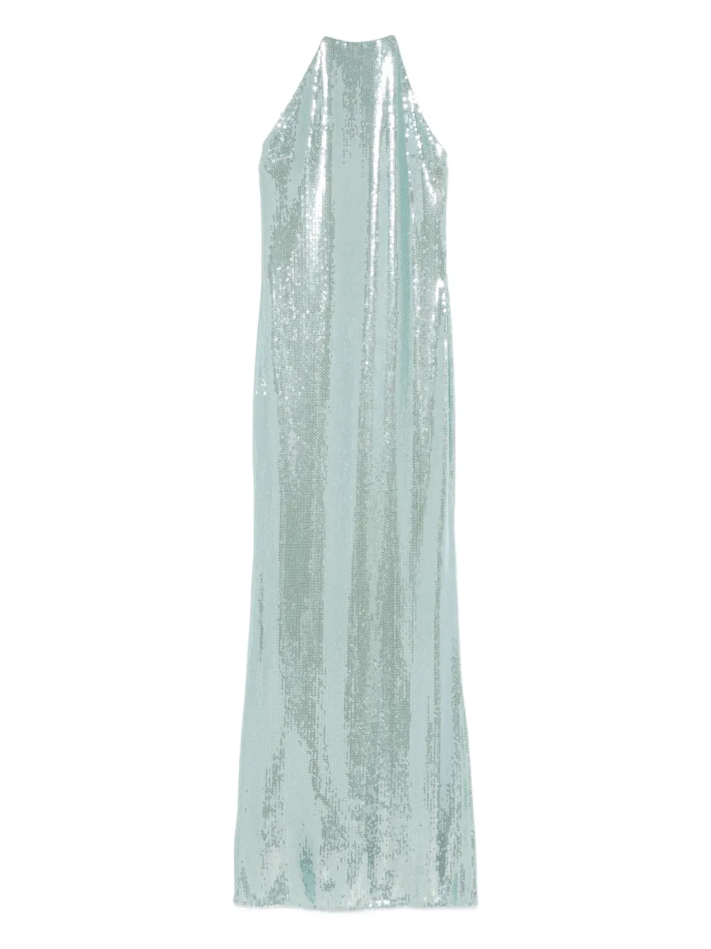 Patrizia Pepe Sequinned Spaghetti-strap Dress In Blue
