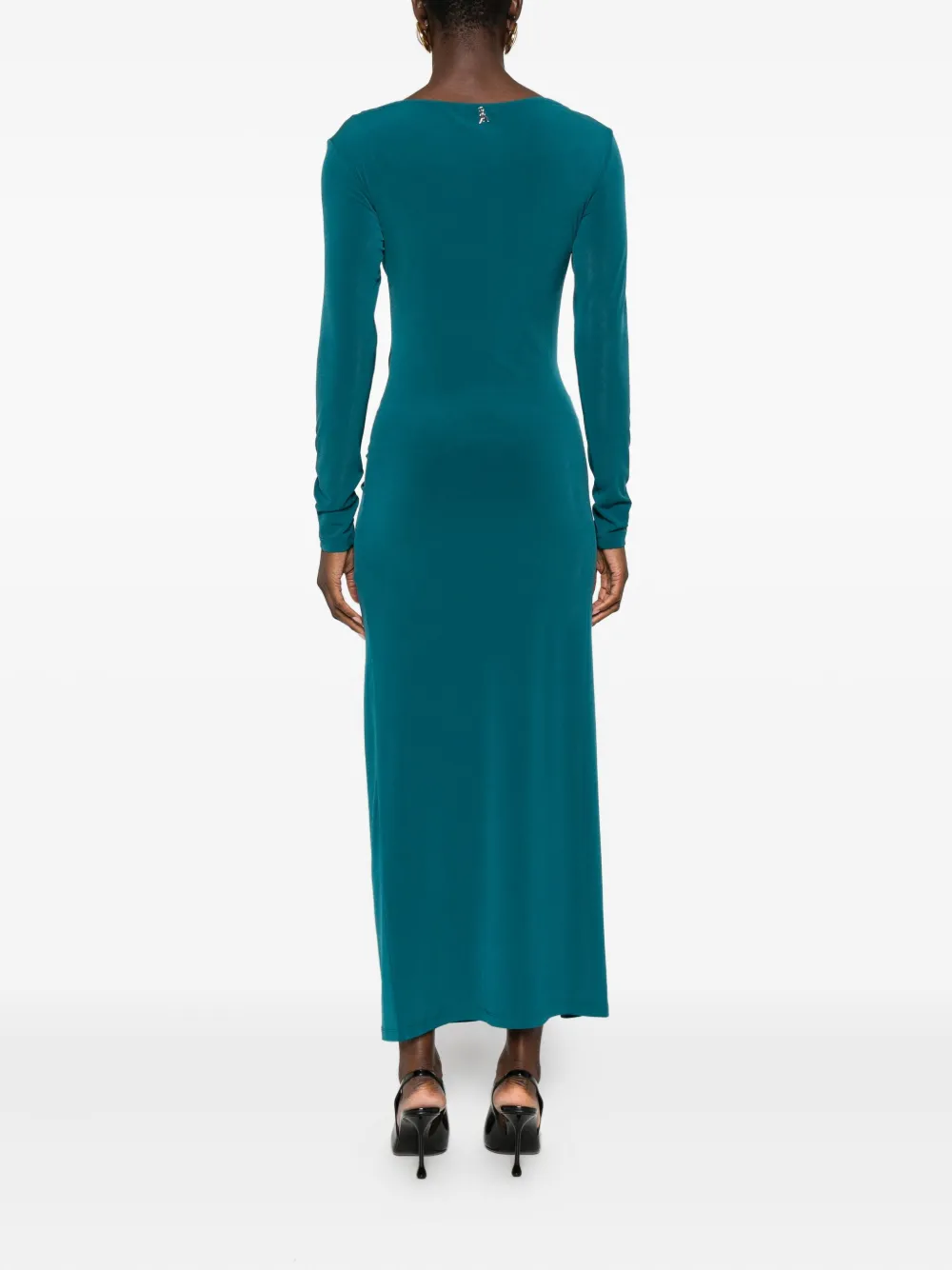 Knot-Detail Slit Dress