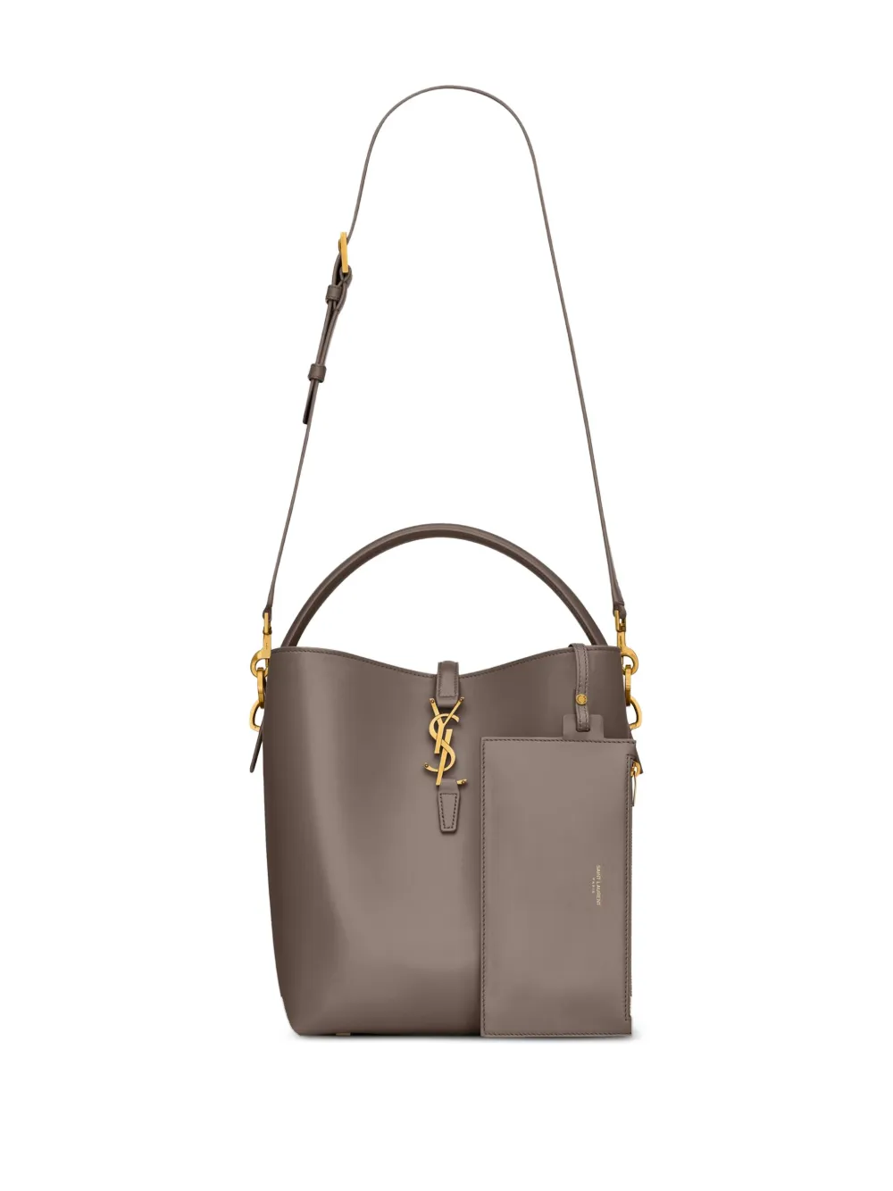 Saint Laurent Tas met handvat Grijs