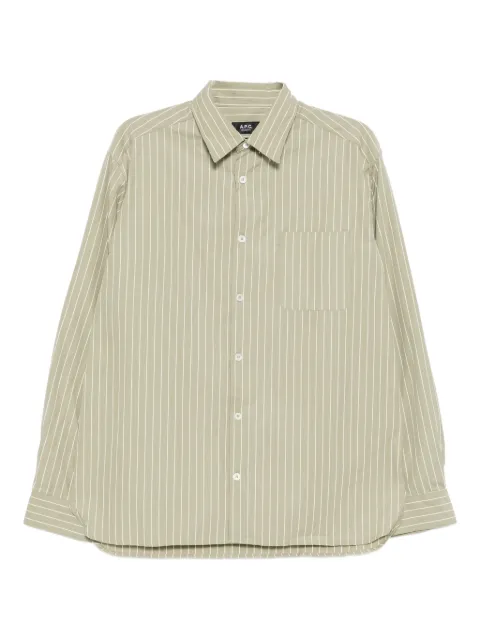A.P.C. striped pocket shirt