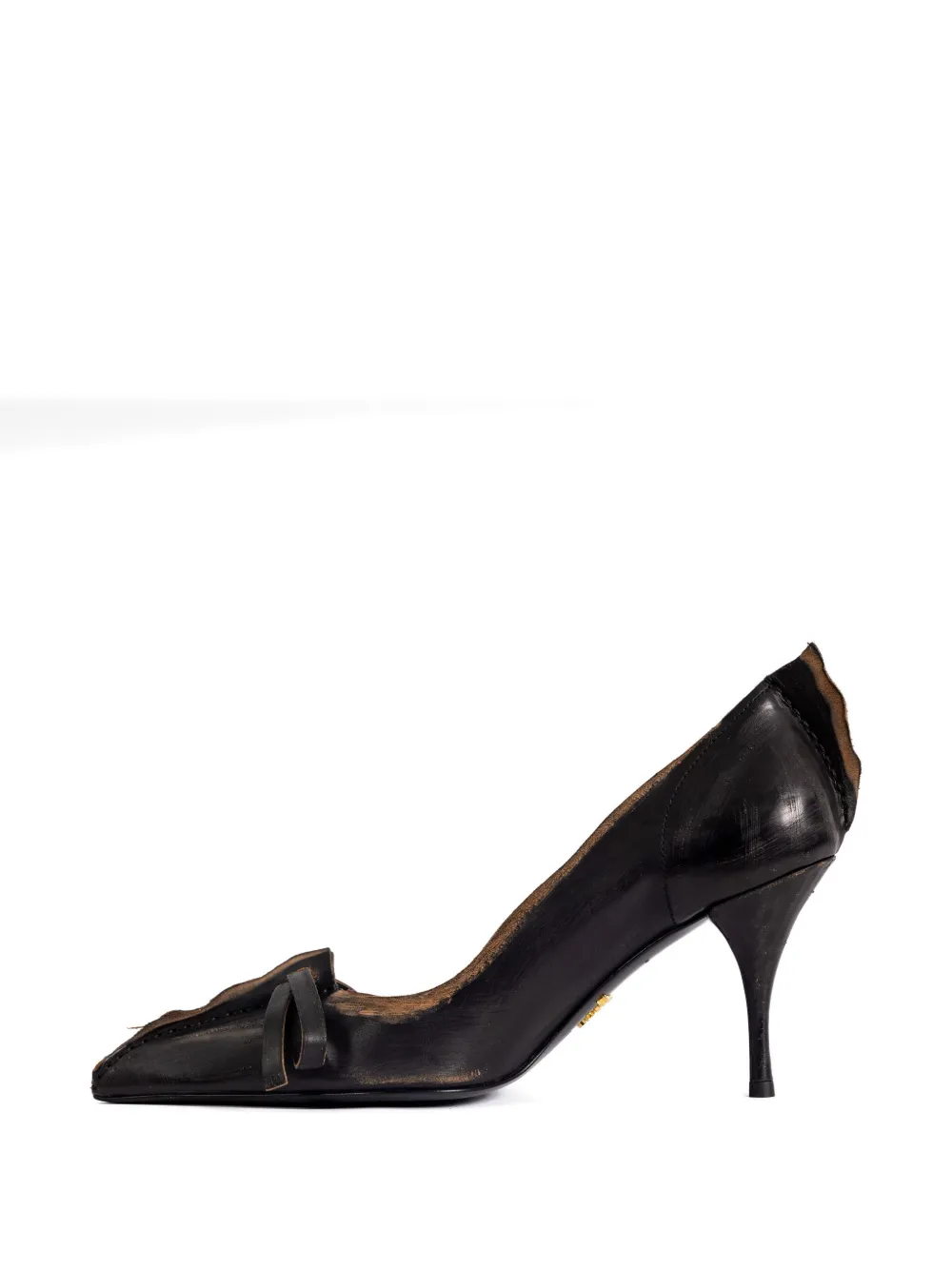 Prada 85mm ribbon-detail pumps Zwart