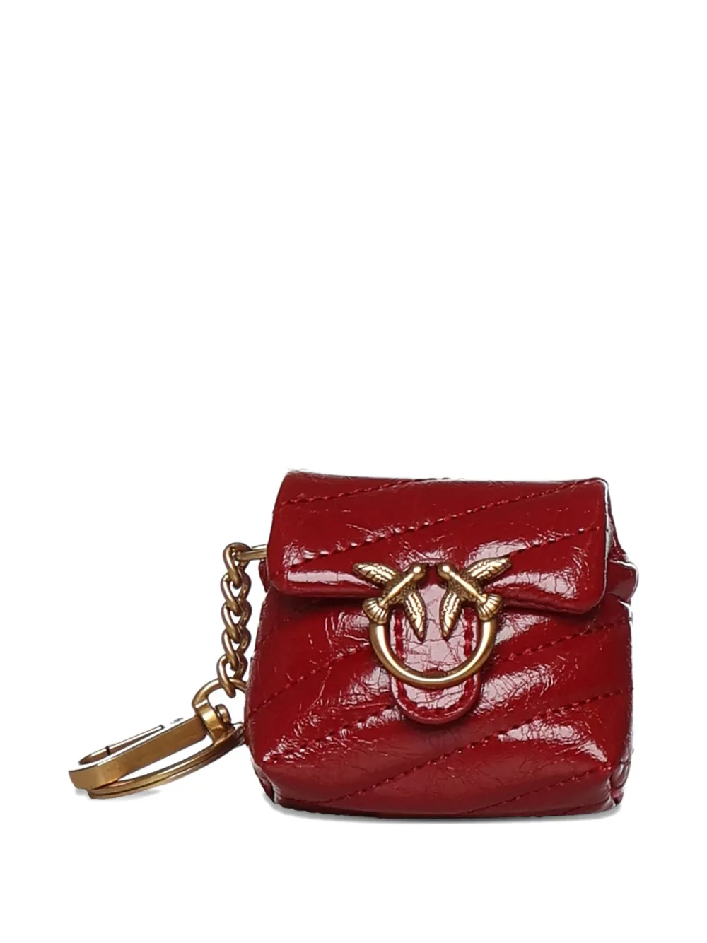 PINKO quilted airpods case - Rosso