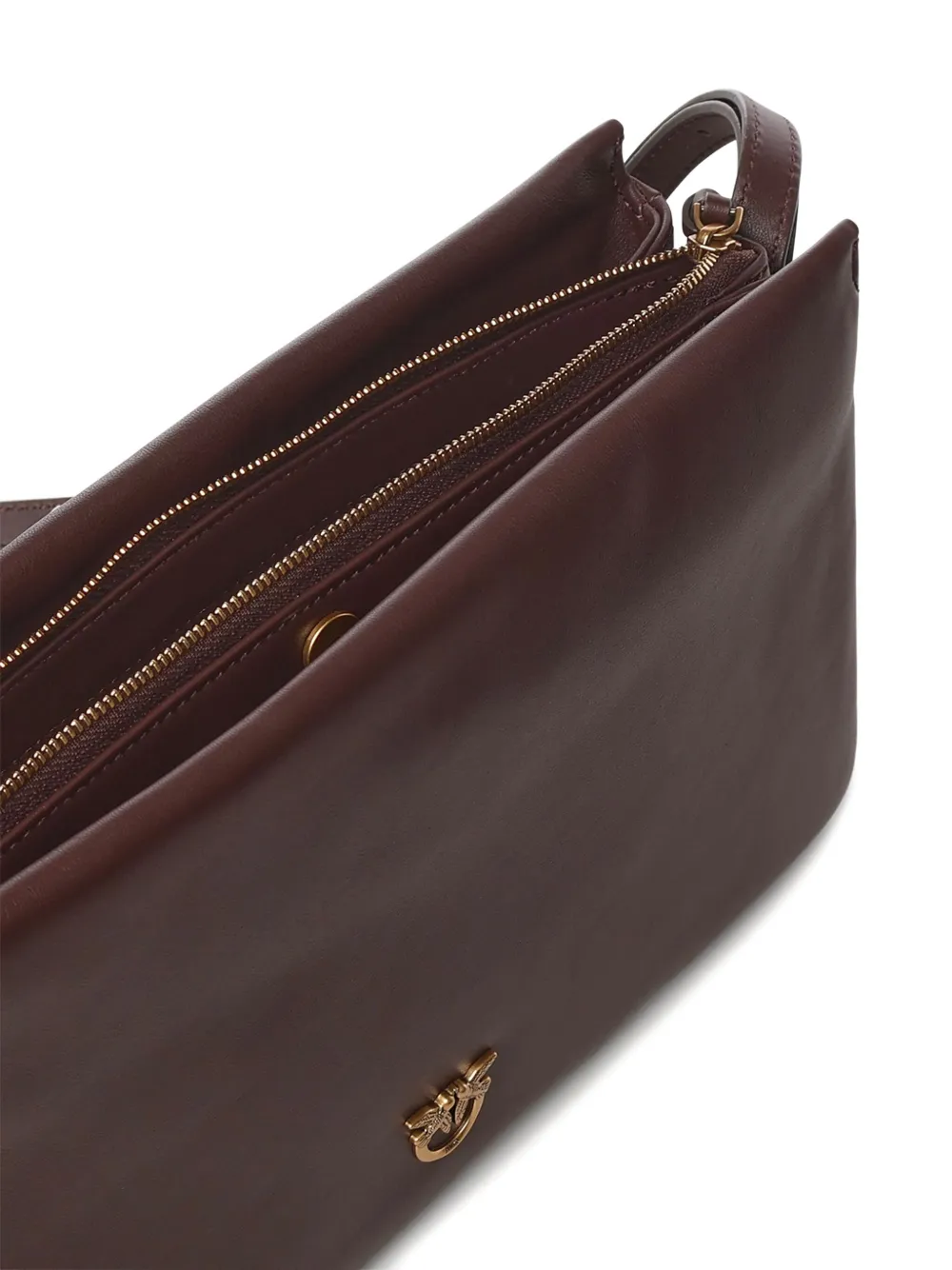 Pinko One, Two, Three Shoulder Bag In Brown