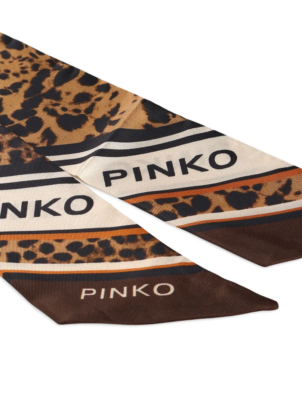 PINKO Sjaal met luipaardprint - Bruin