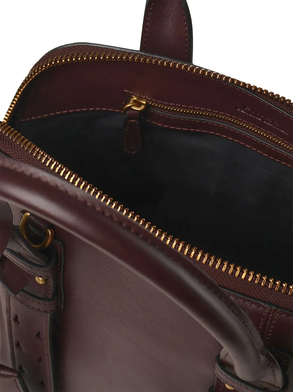 Pinko Medium Escape Leather Tote Bag In Brown
