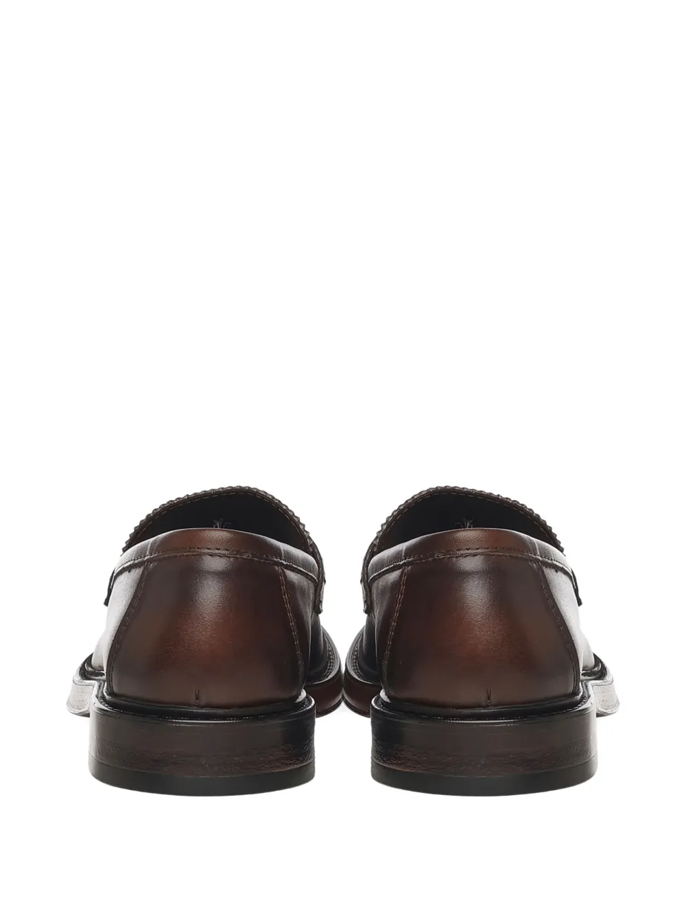 Giuliano Galiano Leren loafers met ronde neus Bruin
