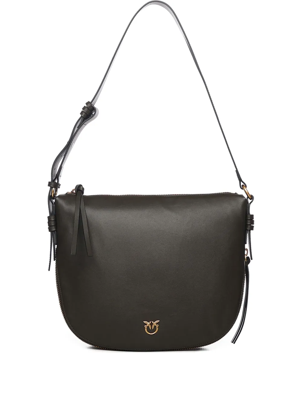 PINKO zip shoulder bag - Marrone