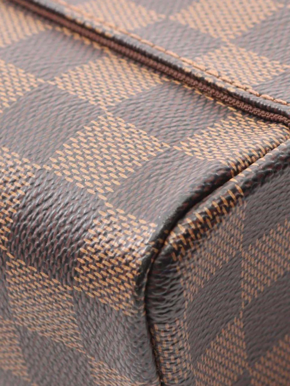 Pre-owned Louis Vuitton 2009 Damier Ebene Olav Pm Crossbody Bag In Brown
