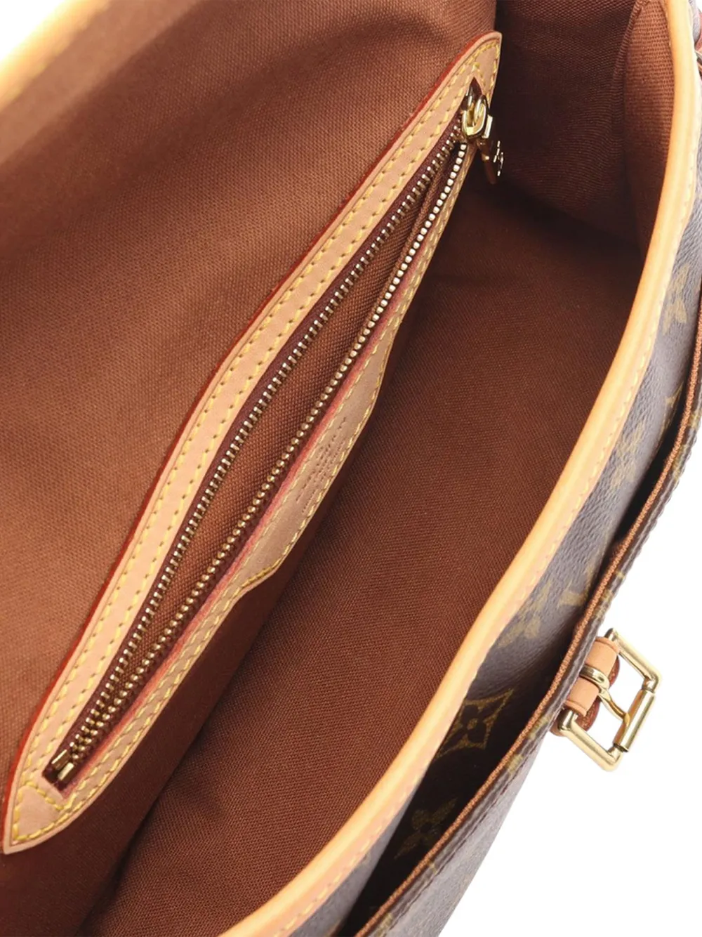 Pre-owned Louis Vuitton 2004 Monogram Sologne Crossbody Bag In Brown