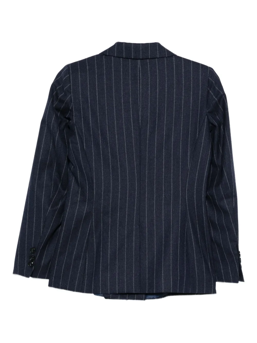 Barba Napoli Pinstriped Double-breasted Blazer In Blue