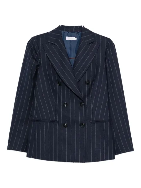 Barba blazer a rayas diplomáticas