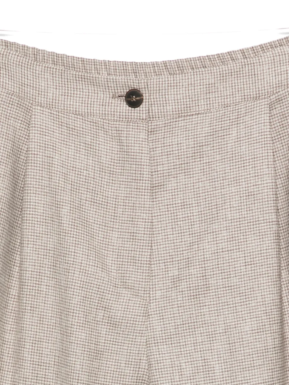 Barba Napoli Houndstooth-pattern Trousers In Gray