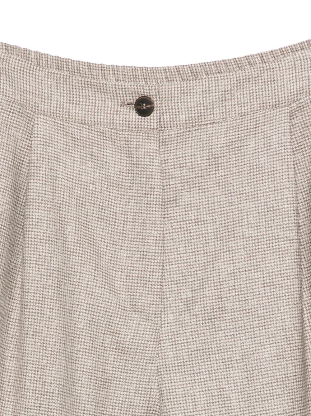 Barba Broek met pied-de-poule print Grijs