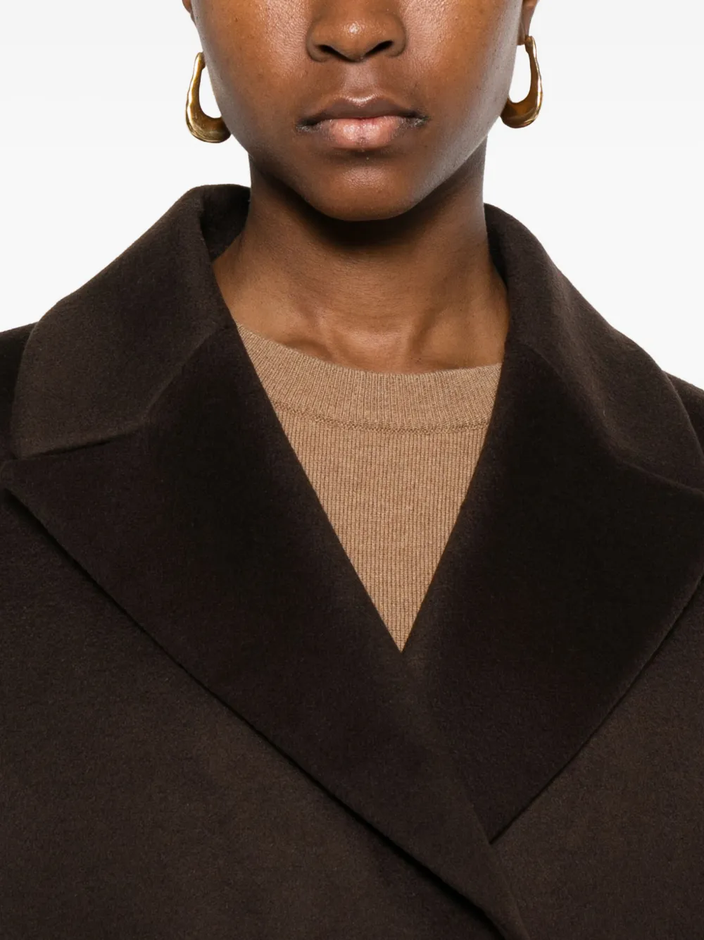 Barba Napoli Double-breasted Blazer In Brown