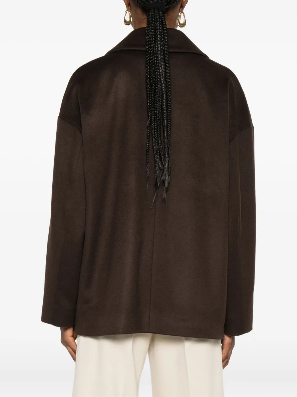 Barba Napoli Double-breasted Blazer In Brown