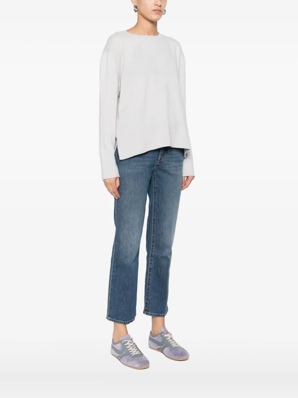 Barba Napoli Crew-neck Sweater In White