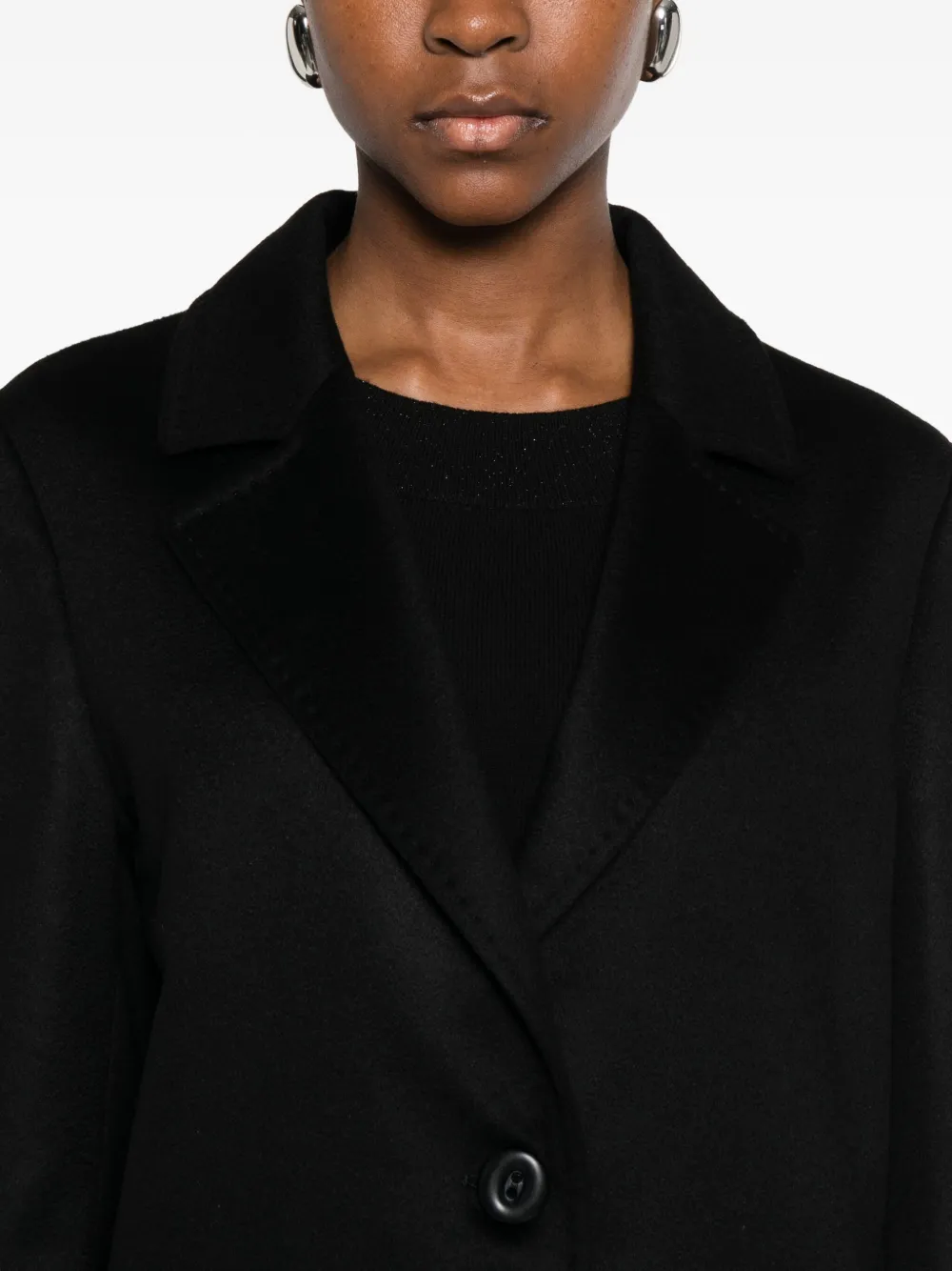 Barba Napoli Notch-collar Single-breasted Coat In Black