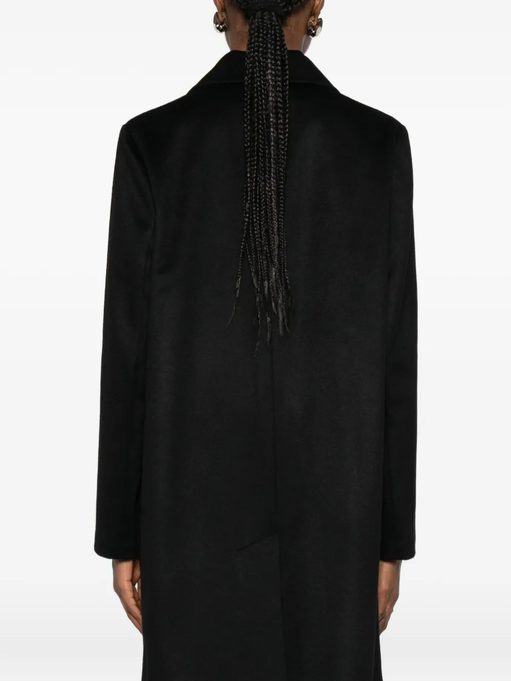 Barba Napoli Notch-collar Single-breasted Coat In Black