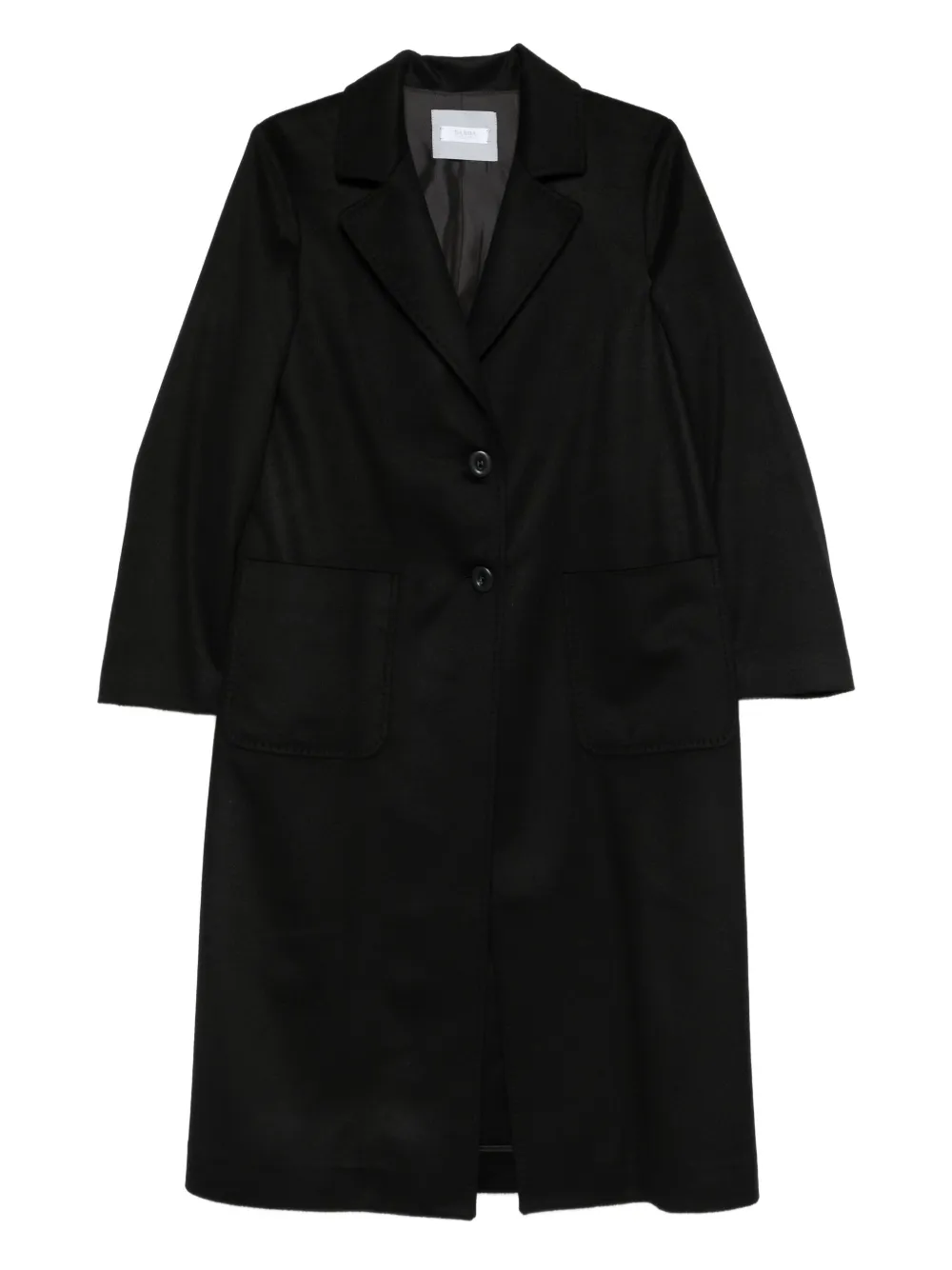 Barba abrigo con botones y solapa de muesca | negro | Image 1