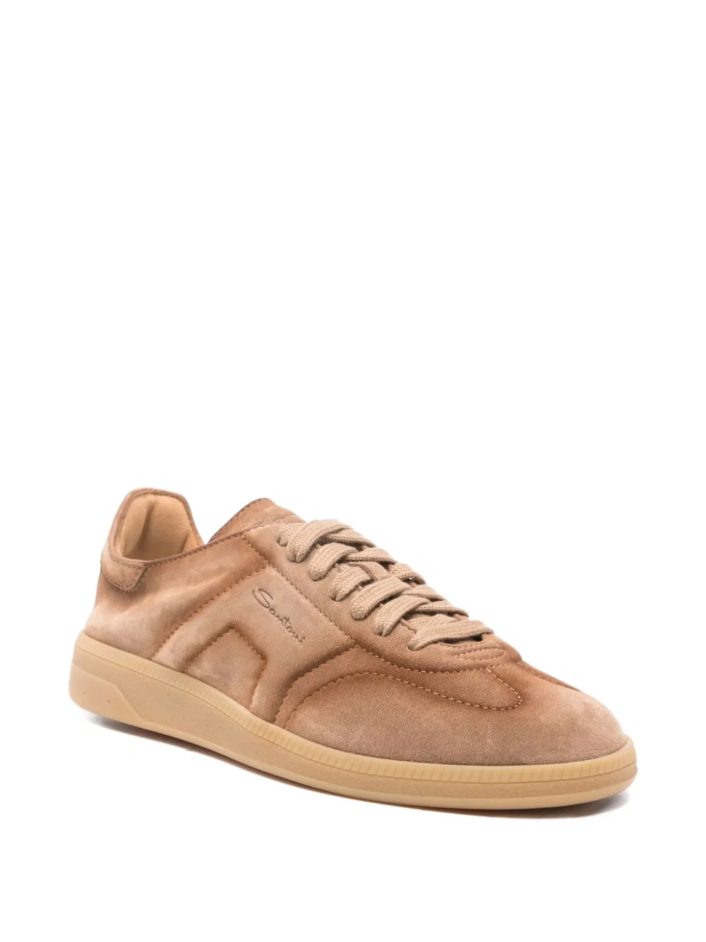 Santoni suede sneakers - Beige