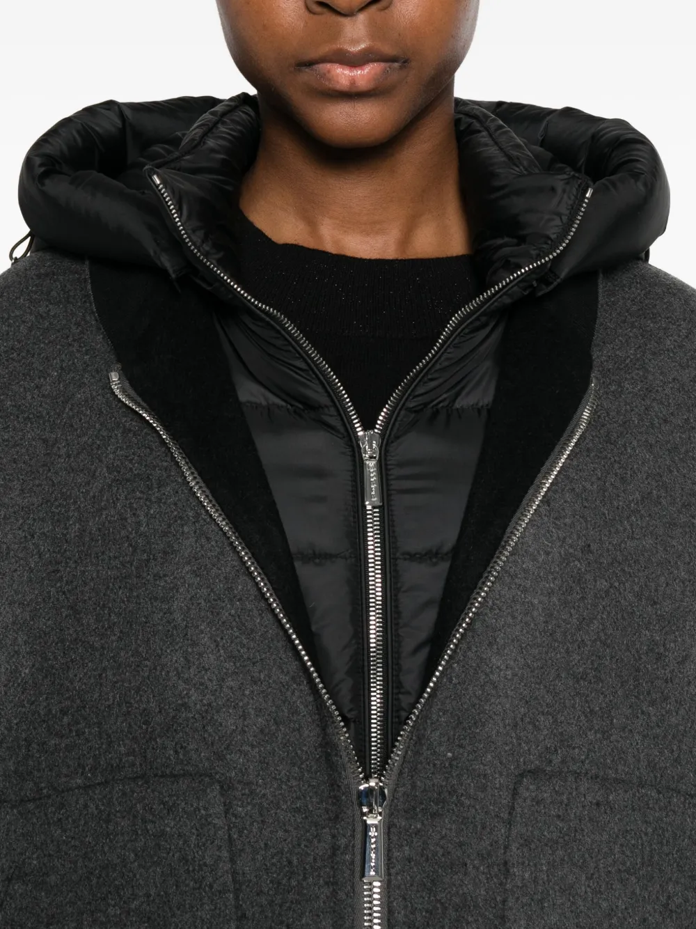 Moorer Omkeerbaar jack Grijs