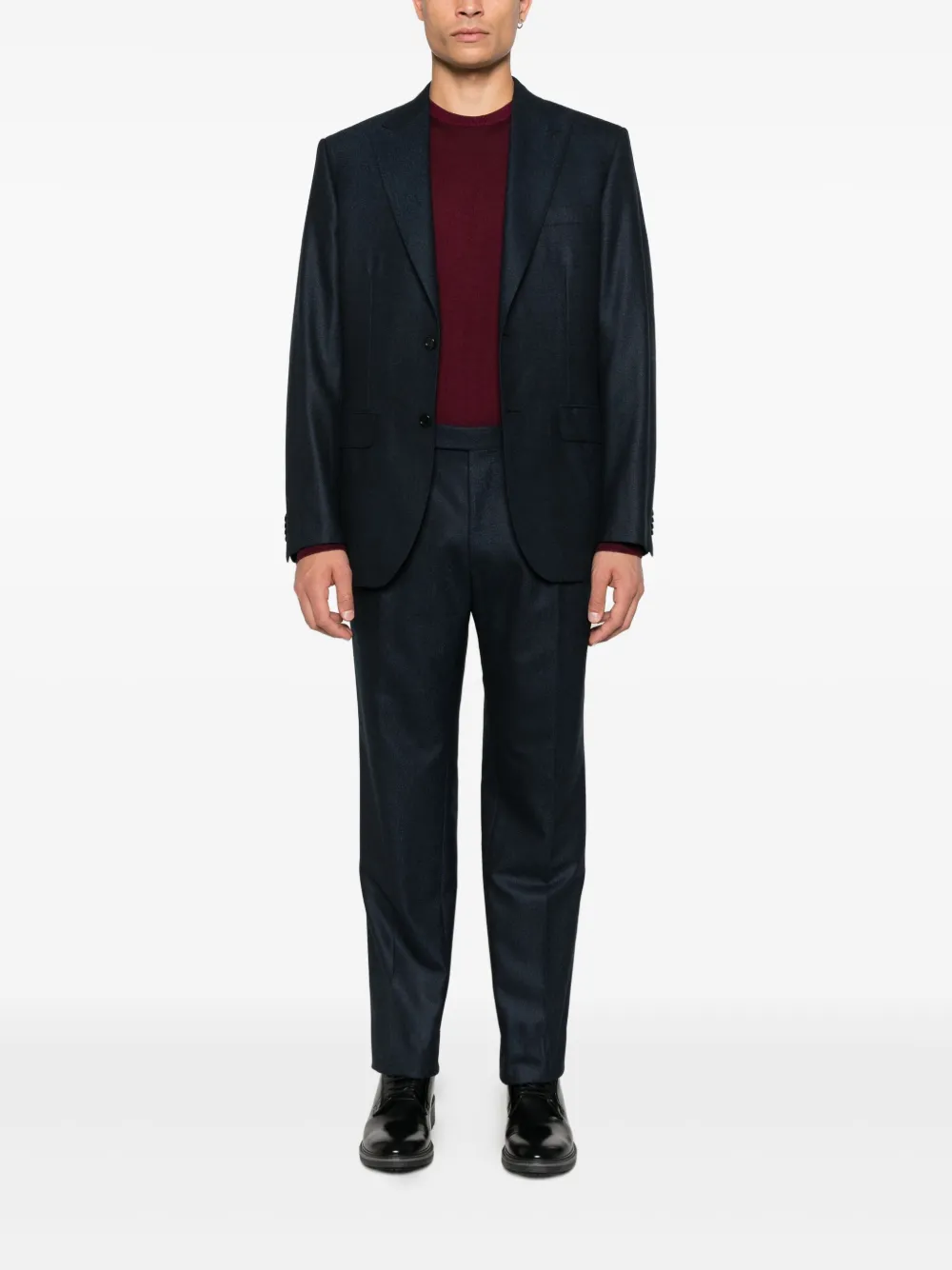Brioni Pak met enkele rij knopen - Blauw