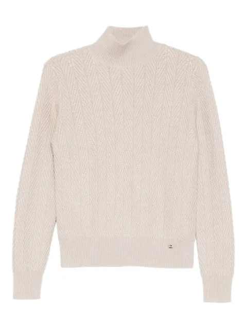 Herno high-neck textured sweater