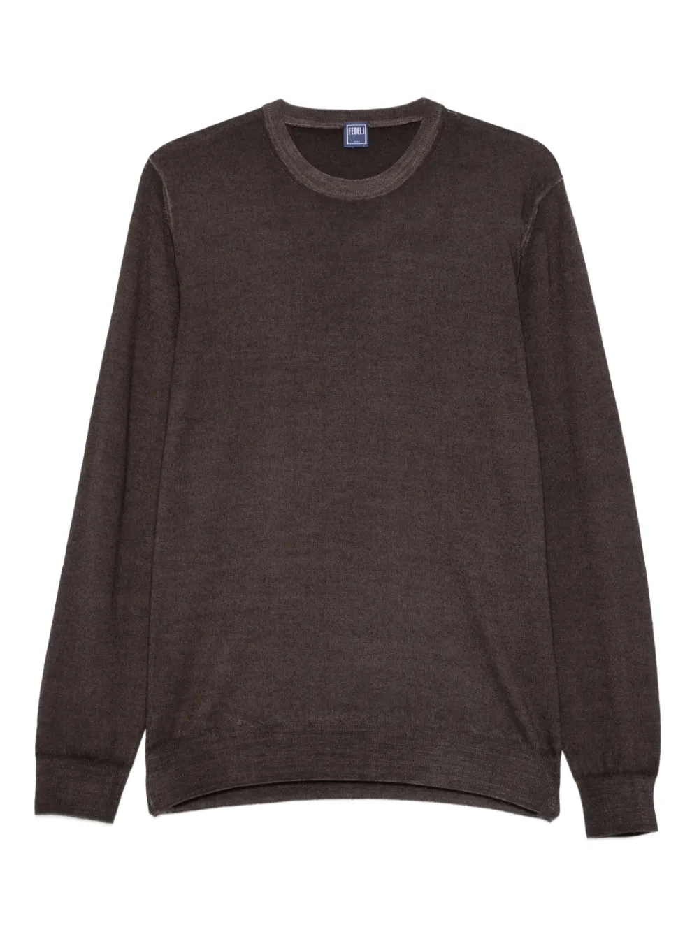Fedeli merino-wool top | Brown | Image 1