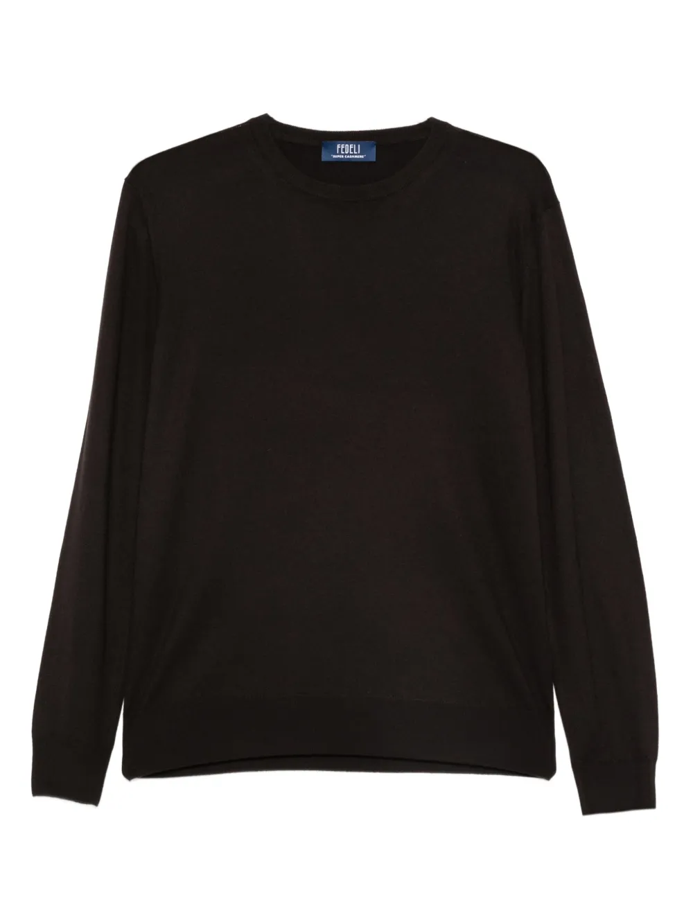 Fedeli haut crop en cachemire | marron | Image 1