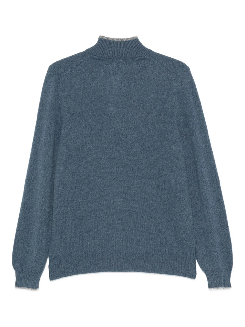 Fedeli Sweater met halve rits - Blauw