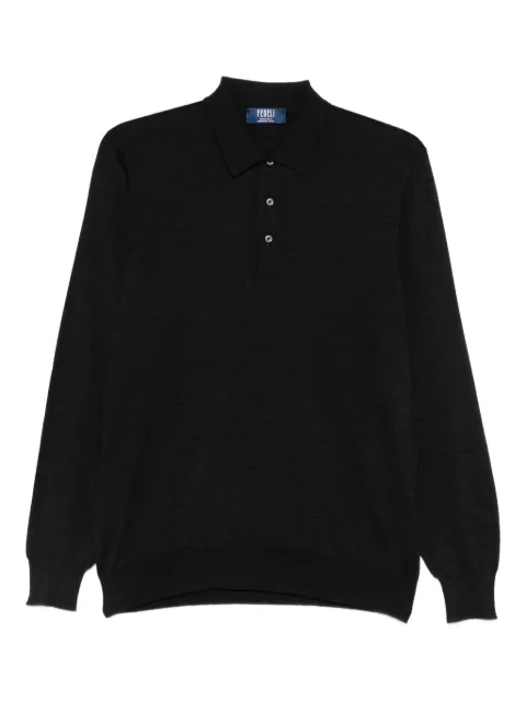 Fedeli fine-knit polo jumper