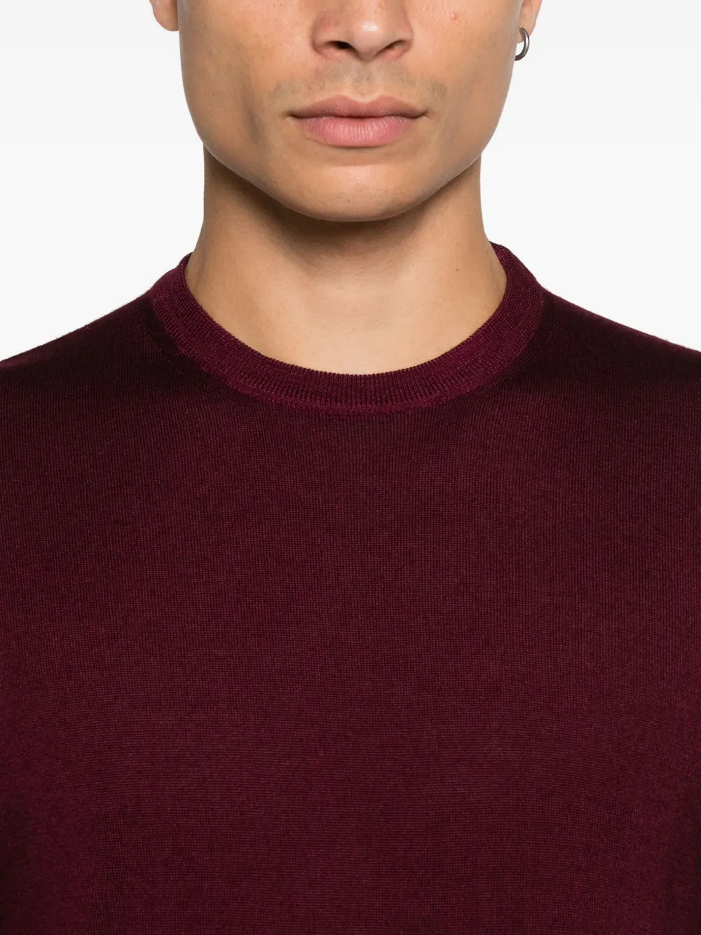 Fedeli Trui met ronde hals Rood