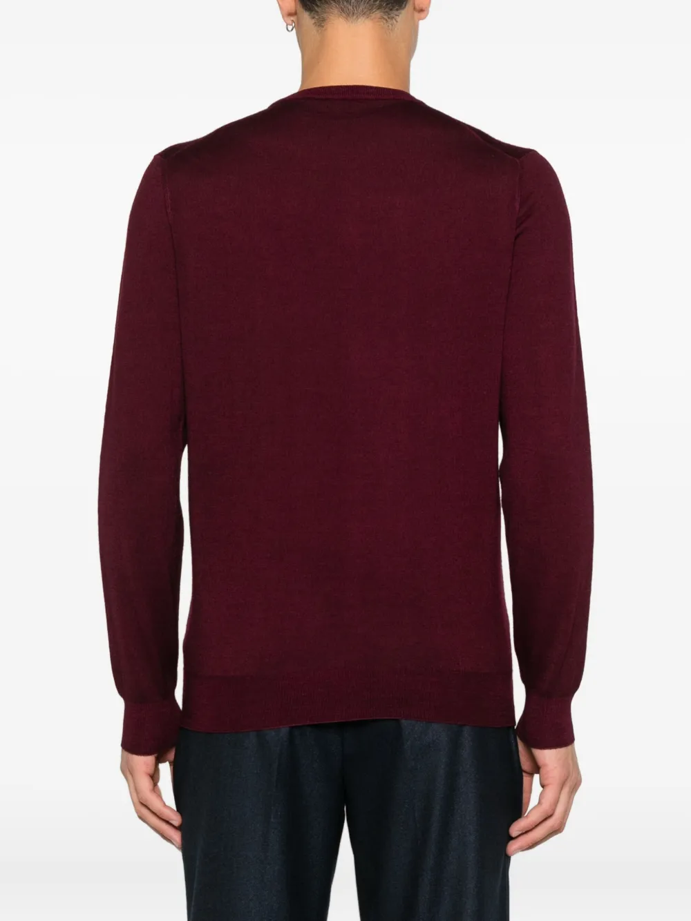 Fedeli Trui met ronde hals Rood