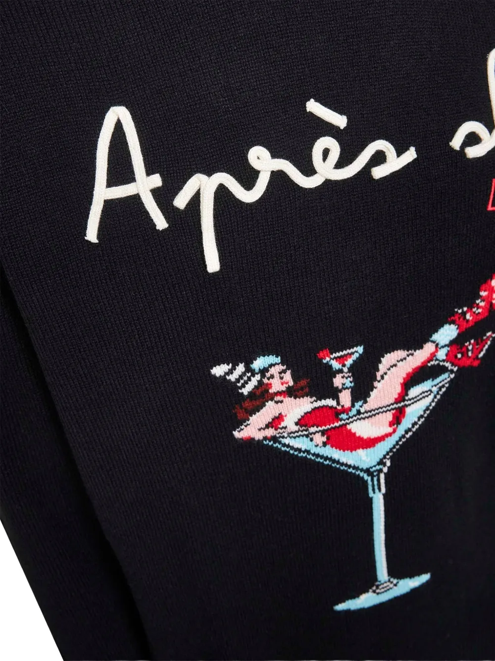 MC2 Saint Barth Trui met print Zwart