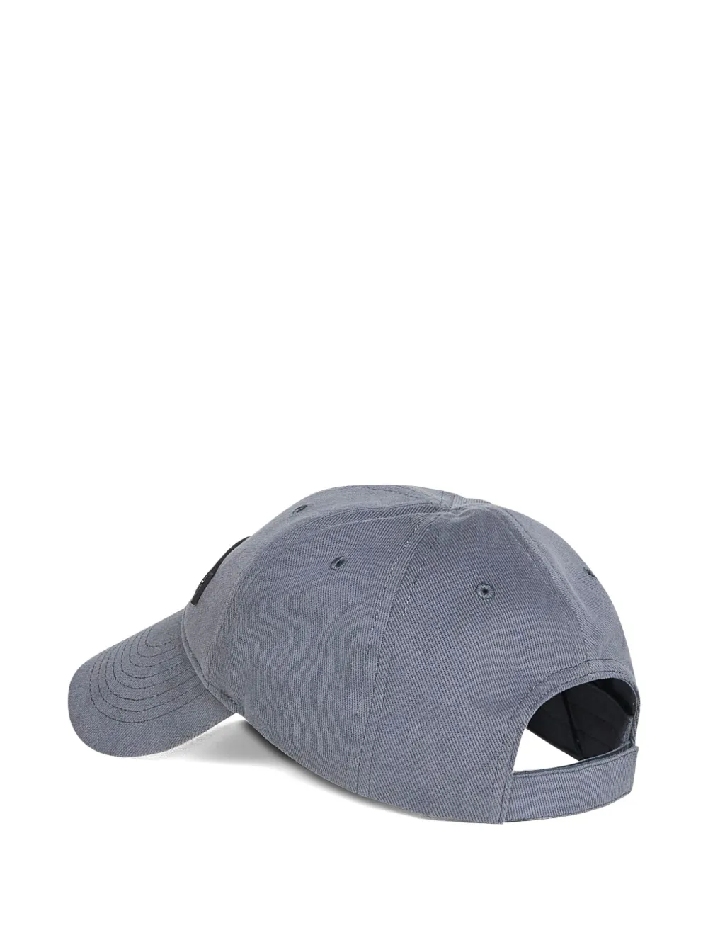 Balenciaga logo-patch panelled baseball cap - Grijs
