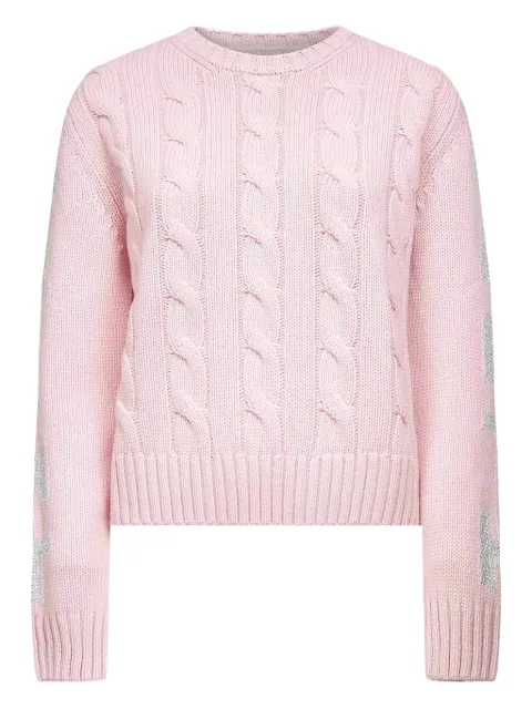 MC2 Saint Barth langærmet kabelstrikket sweater