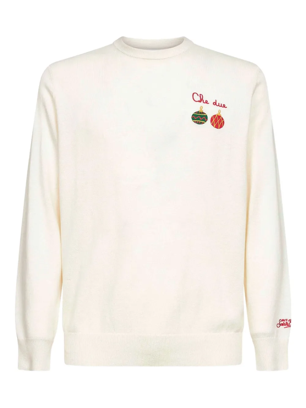 MC2 Saint Barth sudadera bordada con cuello redondo | neutro | Image 1