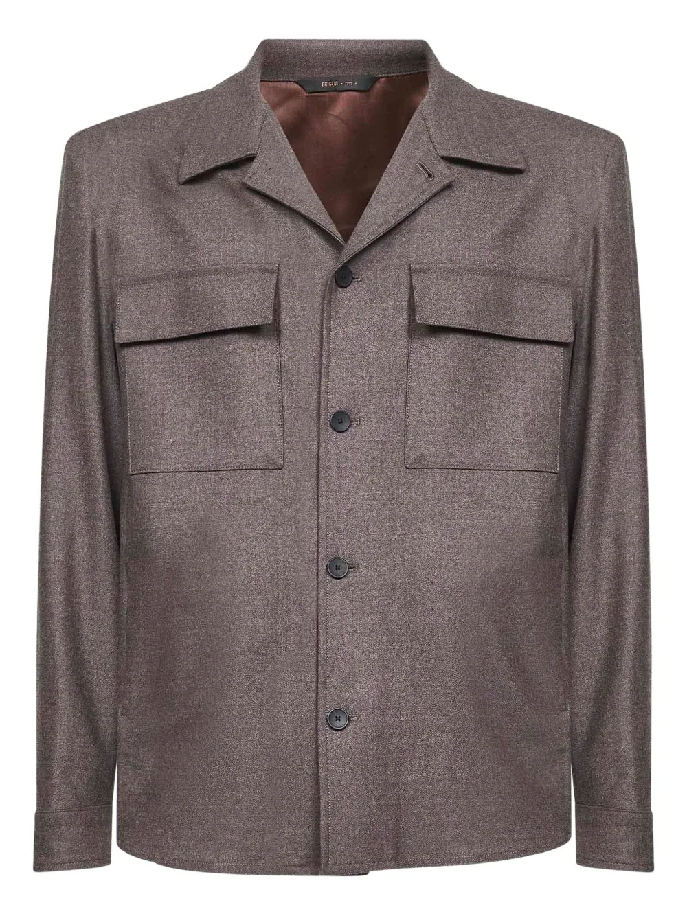 D4.0 camisa con bolsillo de parche | marrón | Image 1
