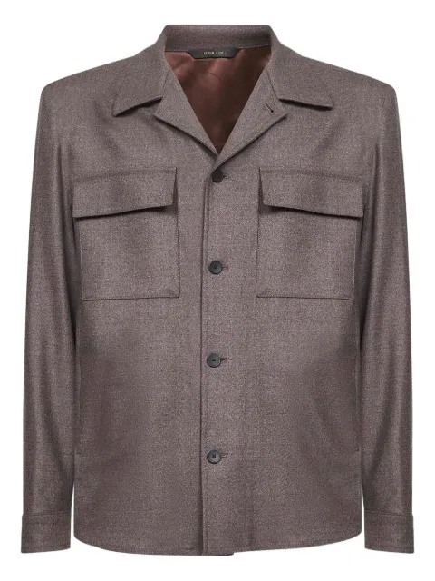 D4.0 buttoned patch-pocket shirt