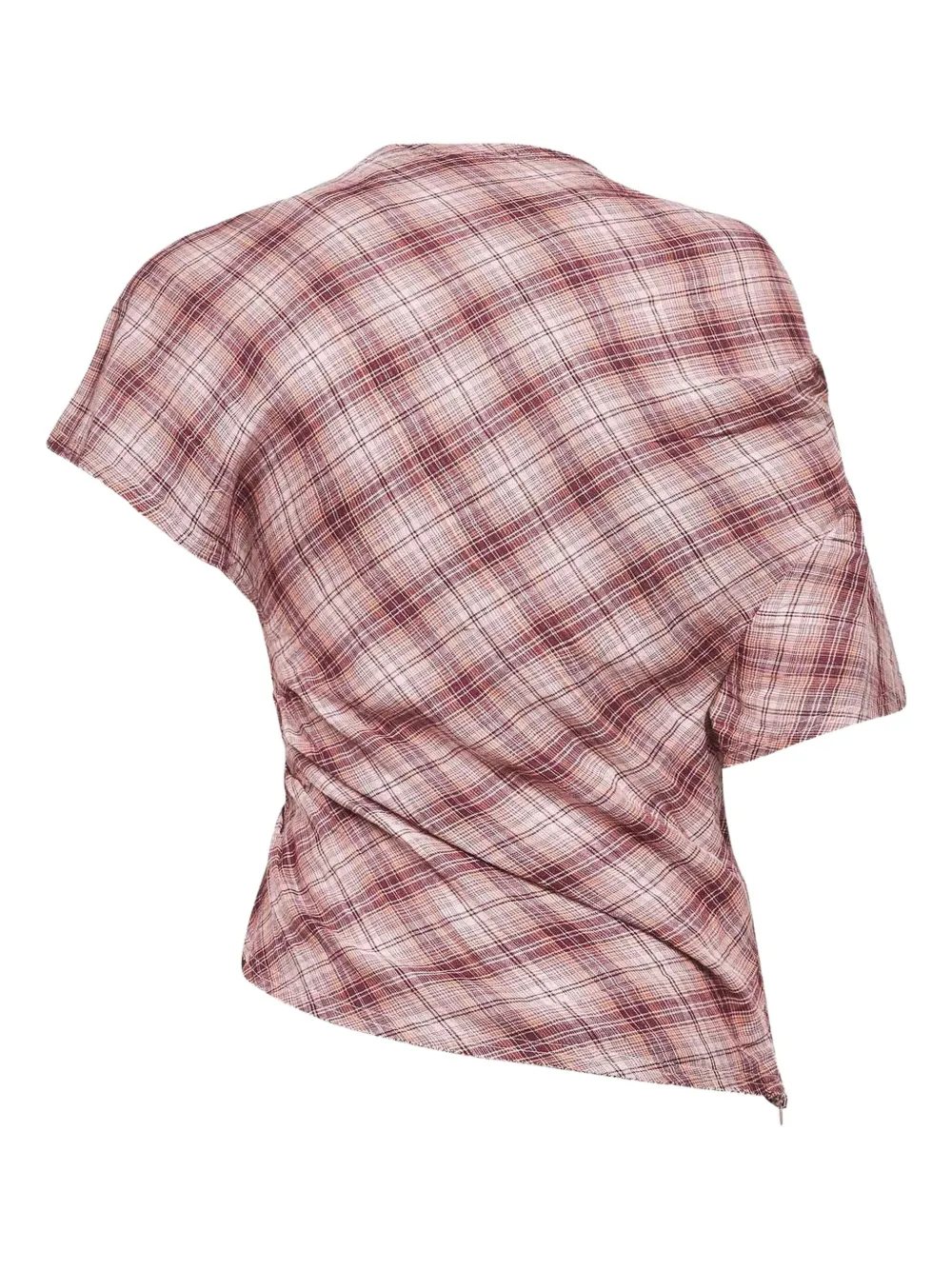 MARANT ÉTOILE asymmetric-pleated blouse - Beige