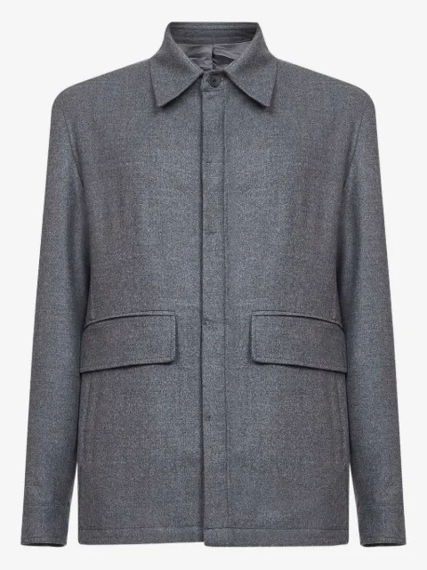 D4.0 flap-pockets shirt jacket