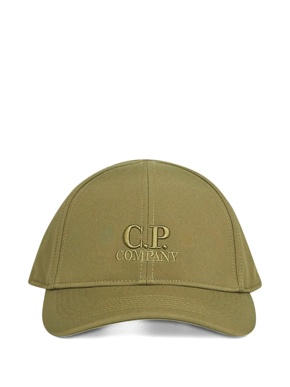 C.p. Company Embroidered-logo Baseball Cap In Green