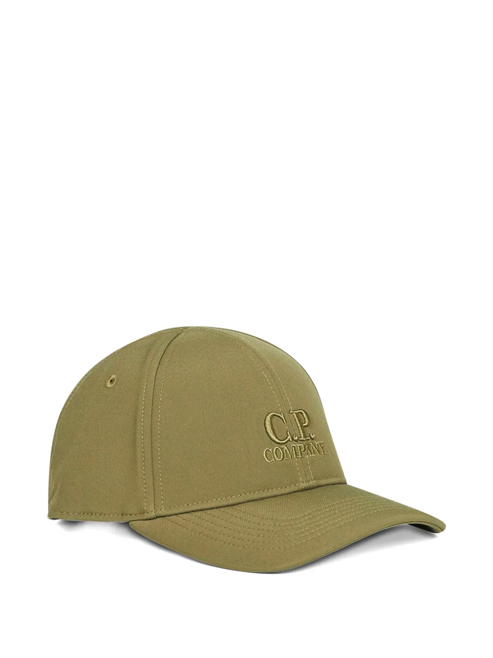 C.p. Company Embroidered-logo Baseball Cap In Green