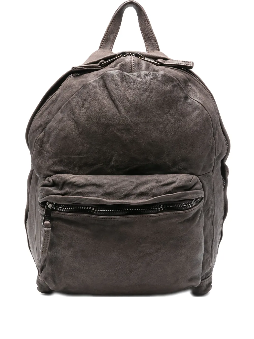 Giorgio Brato Leather Backpack In Brown