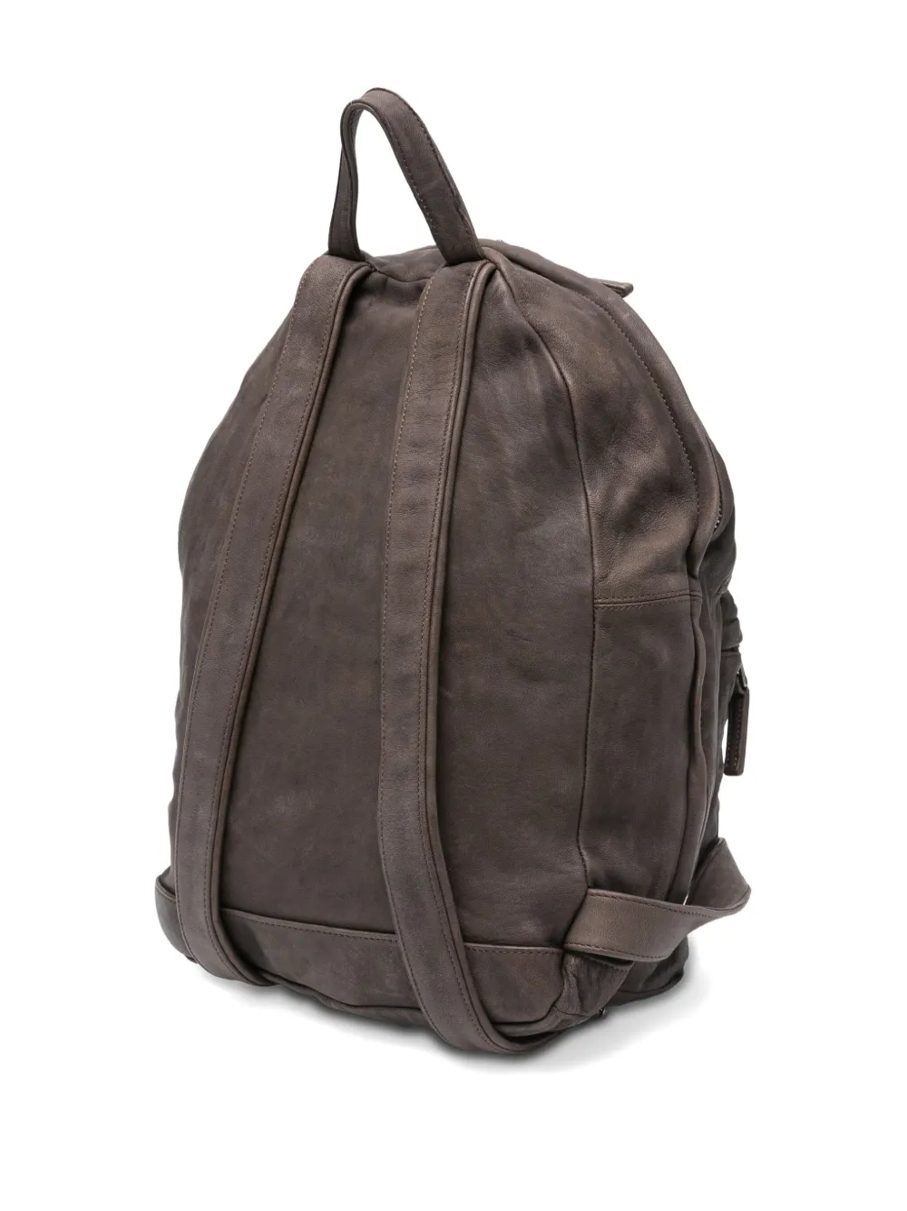 Giorgio Brato Leather Backpack In Brown