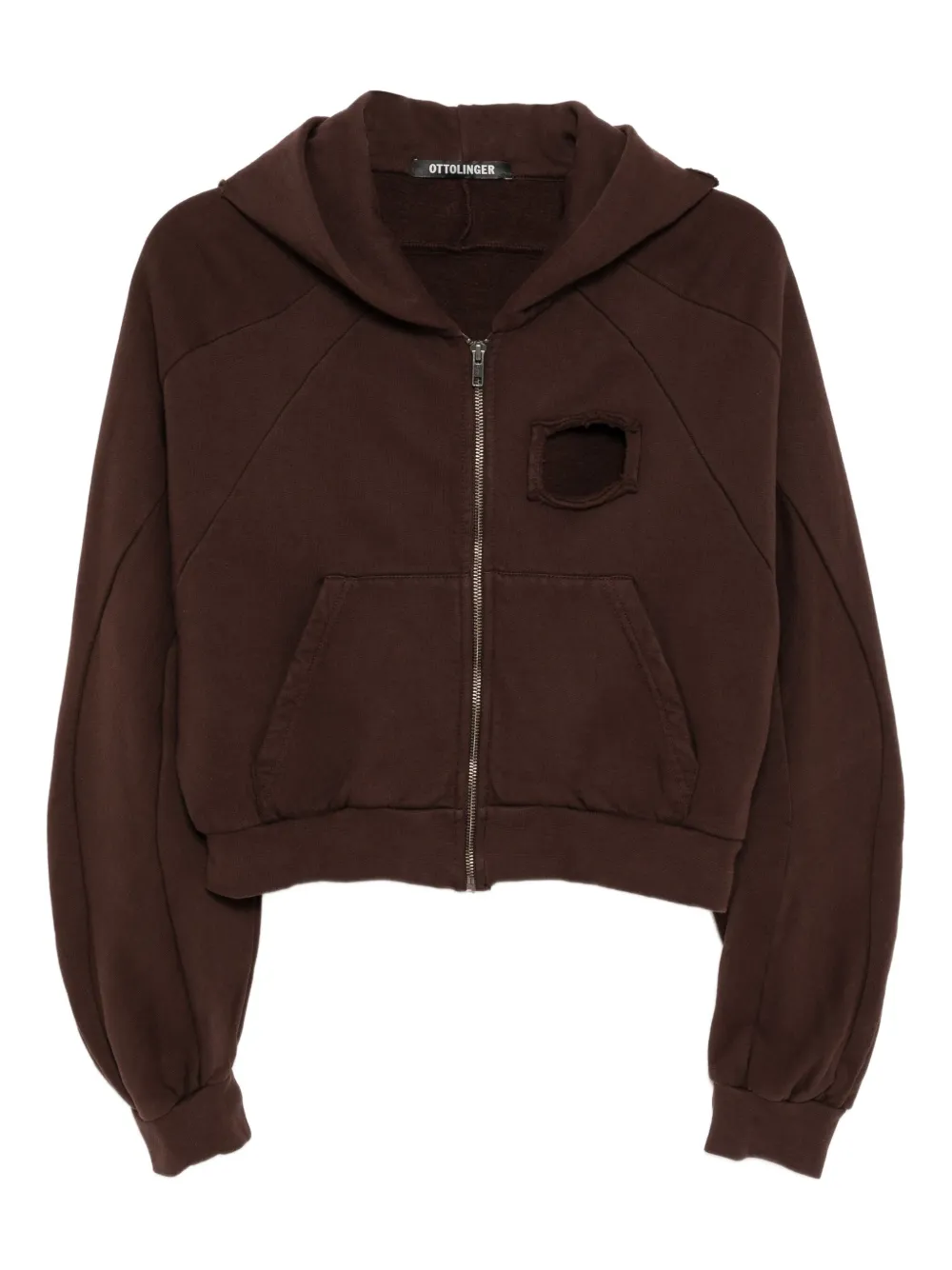 Ottolinger distressed hoodie - Marrone
