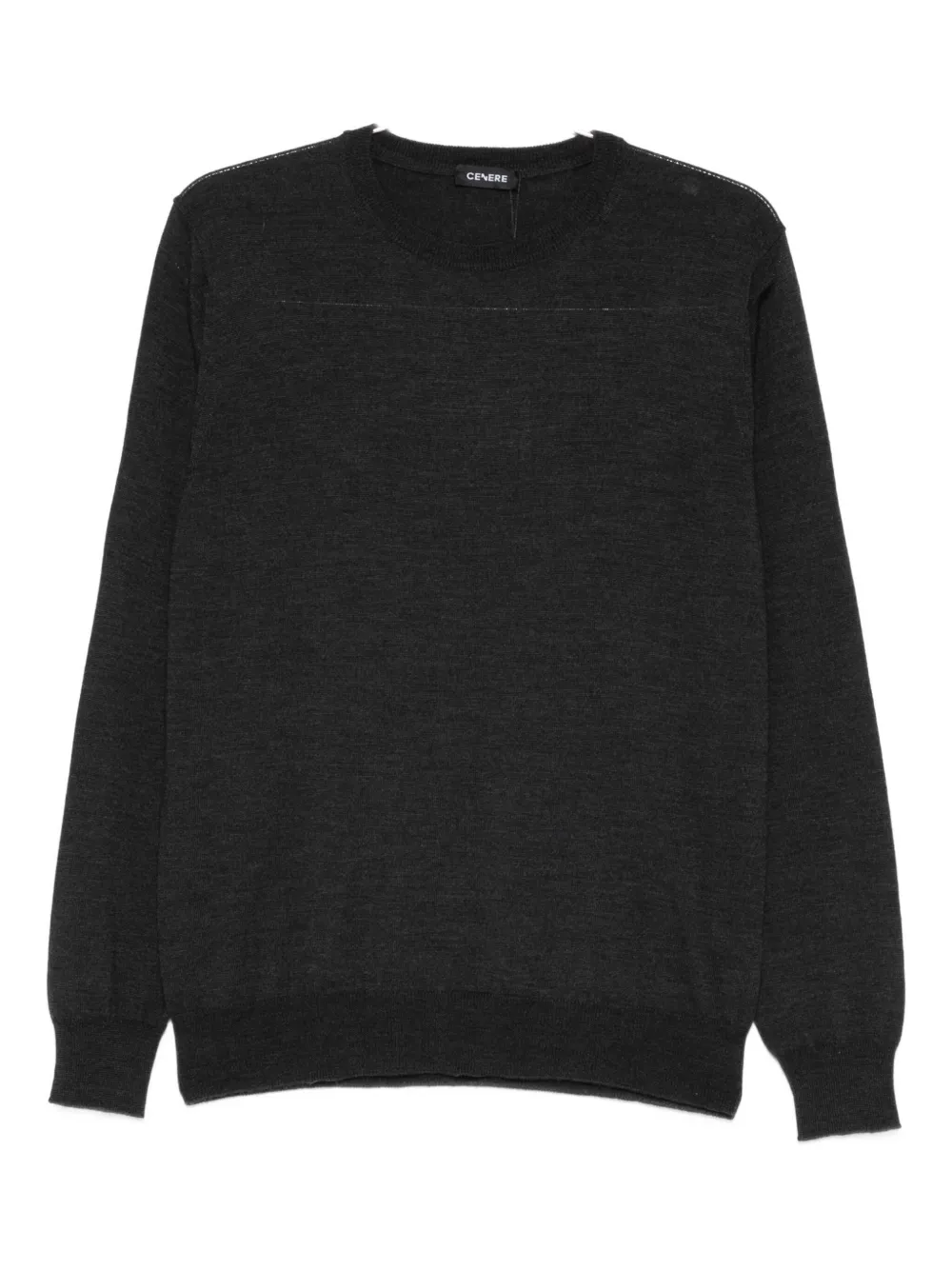 Cenere Crew-neck Sweater In Black